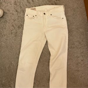 Ralph Lauren Polo White Tompkins Skinny Jeans